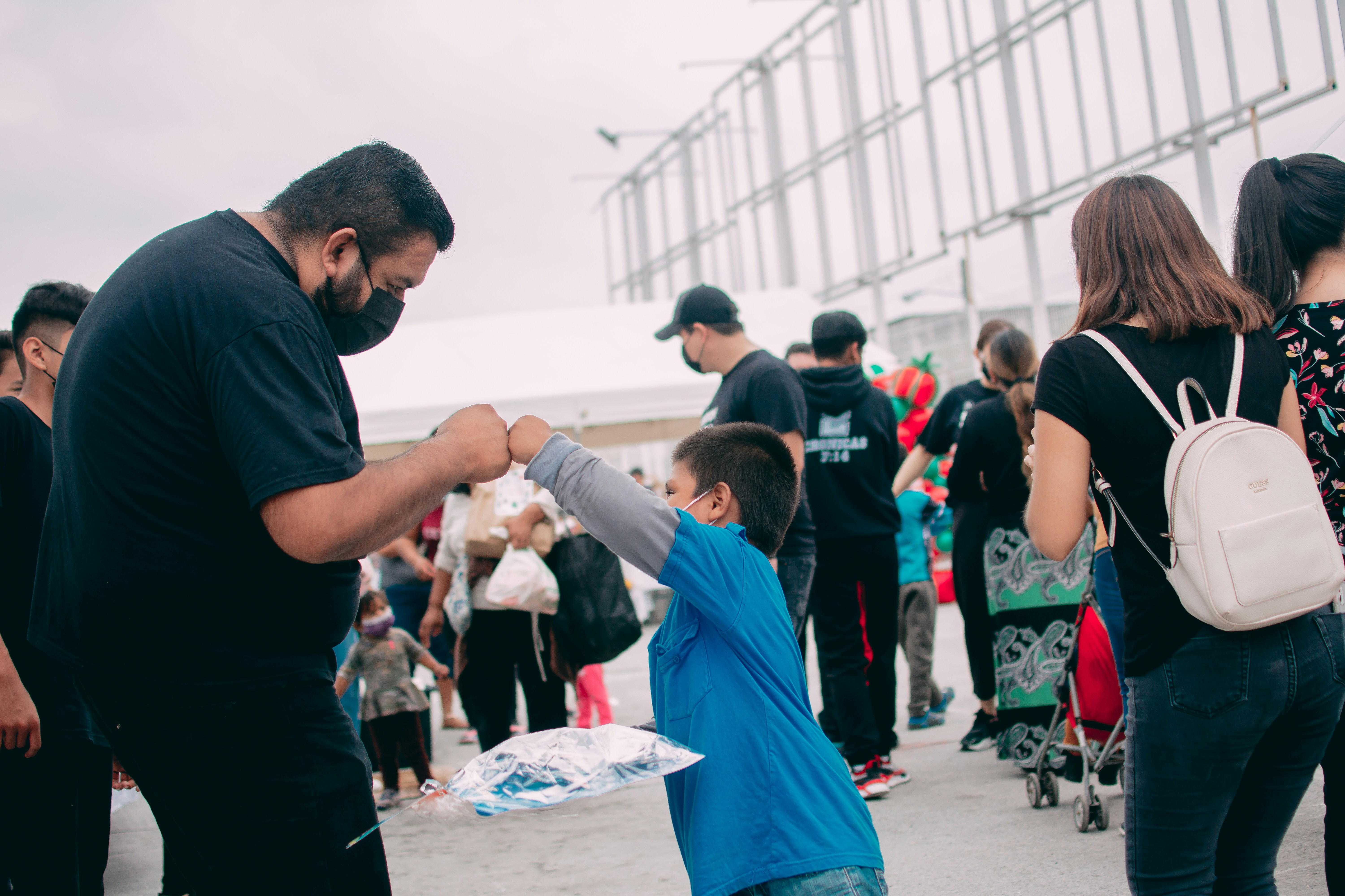 Community volunteers working together